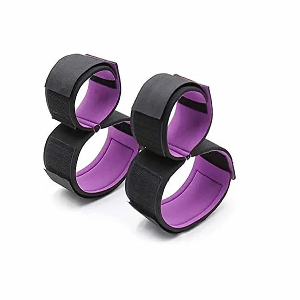 Adjustable padded bondage cuffs for couples - thumbnail 2