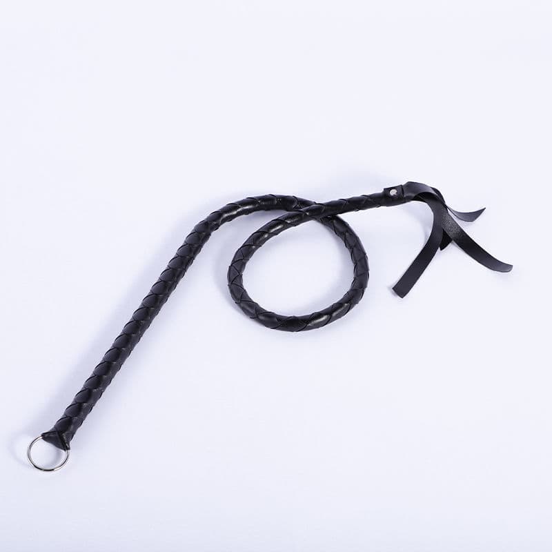 Braided Leather Whip - thumbnail 3