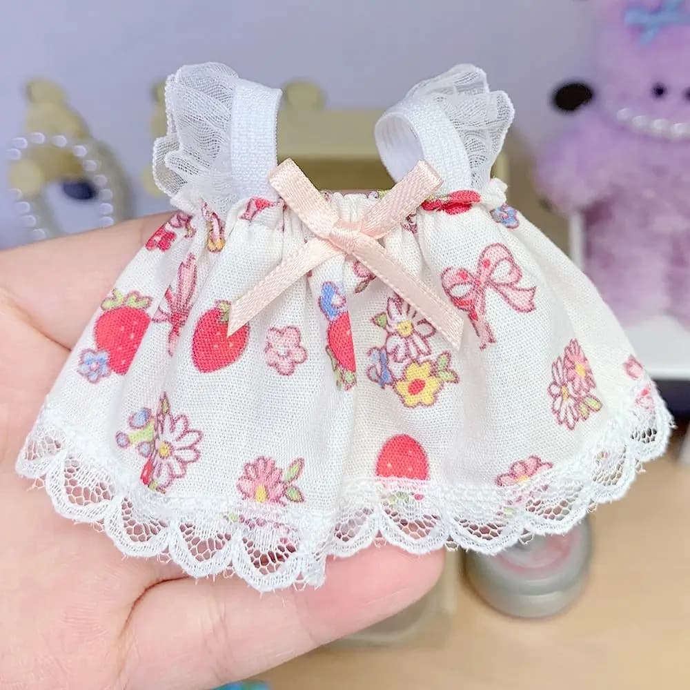 Lovely fabric clothes for small cotton dolls - image 1