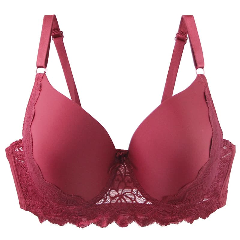 Wire-free French lace bra for fuller cups - thumbnail 6