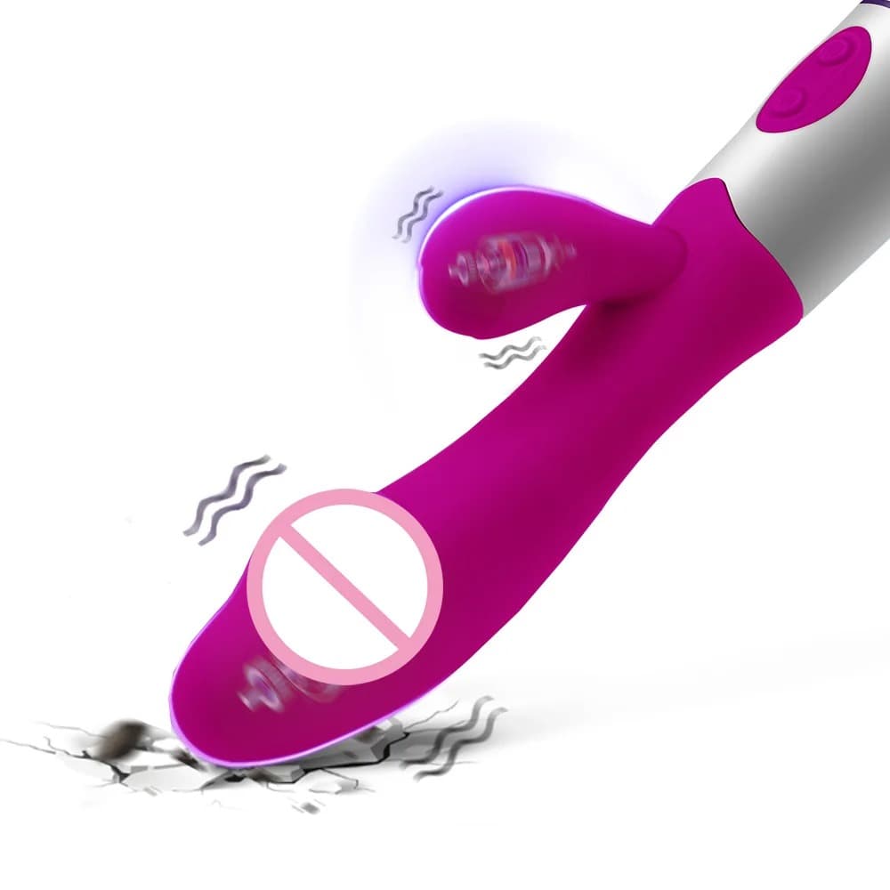 Rabbit Powerful Vibrating Massager Women's G-Spot Vagina Clitoral Nipple Stimulator Sex Toy for Sexy Adult Women Masturbation - thumbnail 9