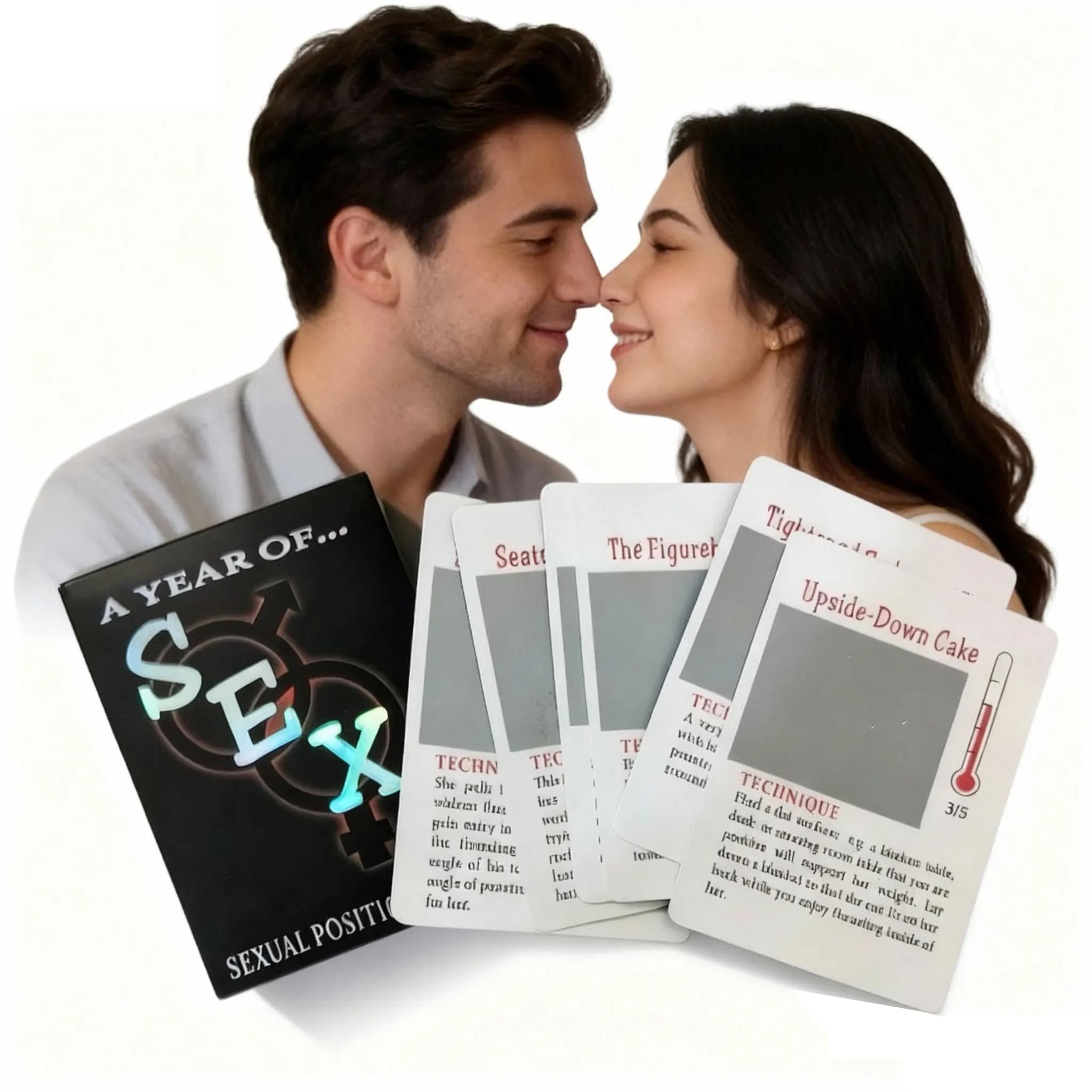 Couple erotic game scratch cards with various sexual positions - image 1