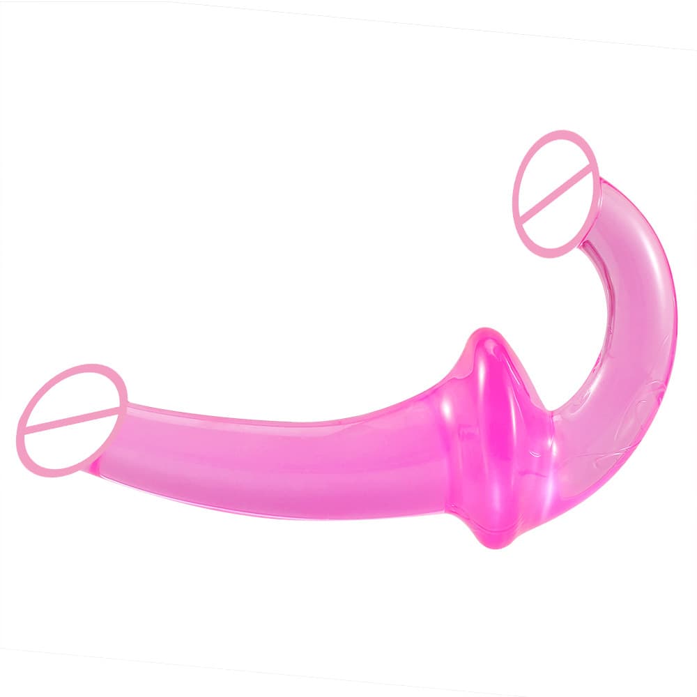 Strapless Double-Ended Jelly Dildo - thumbnail 2