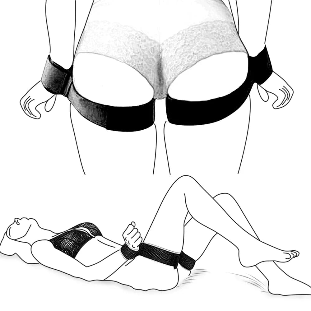 Adult Couples Erotic BDSM Bondage Restraints Slave Wrists & Ankle Cuffs No Vibrator Sex Toys For Women Men Accessories - image 1