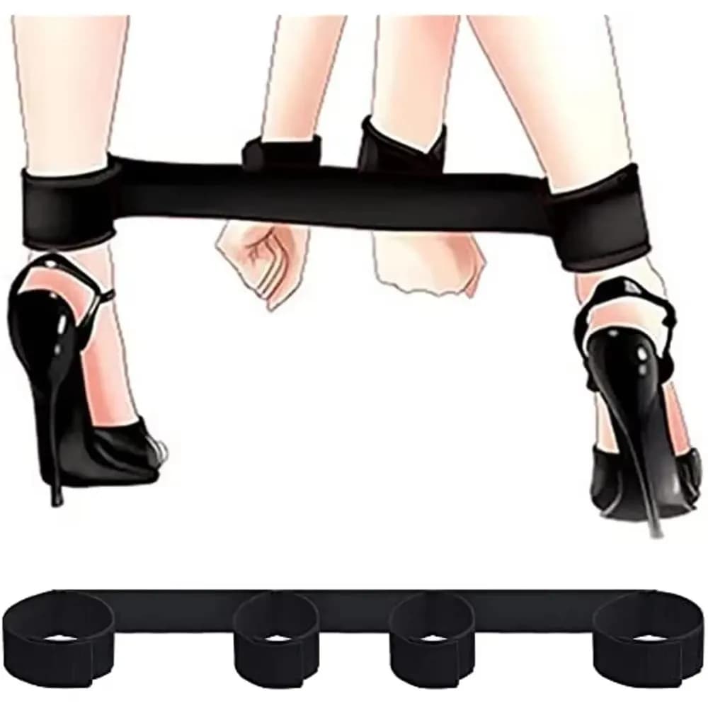 Adult Couples Erotic BDSM Bondage Restraints Slave Wrists & Ankle Cuffs No Vibrator Sex Toys For Women Men Accessories - thumbnail 5