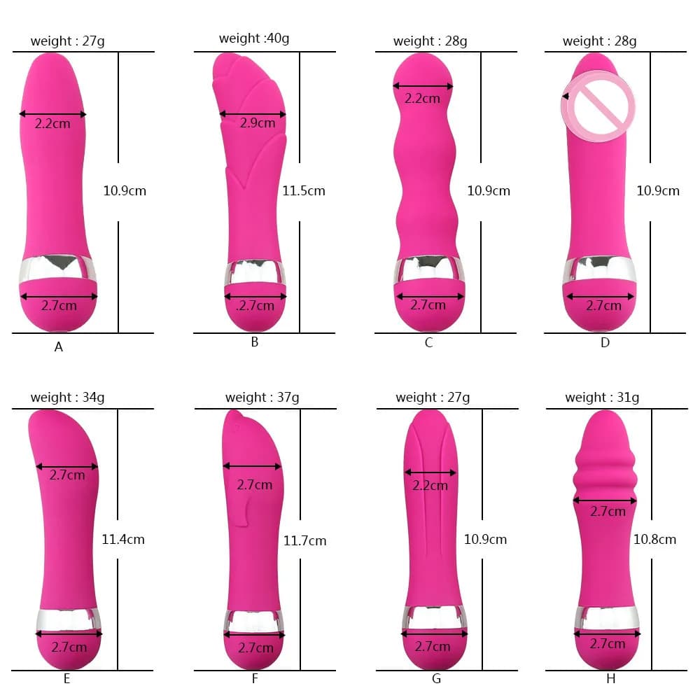 Compact battery-powered wand vibrator for dual stimulation - thumbnail 2