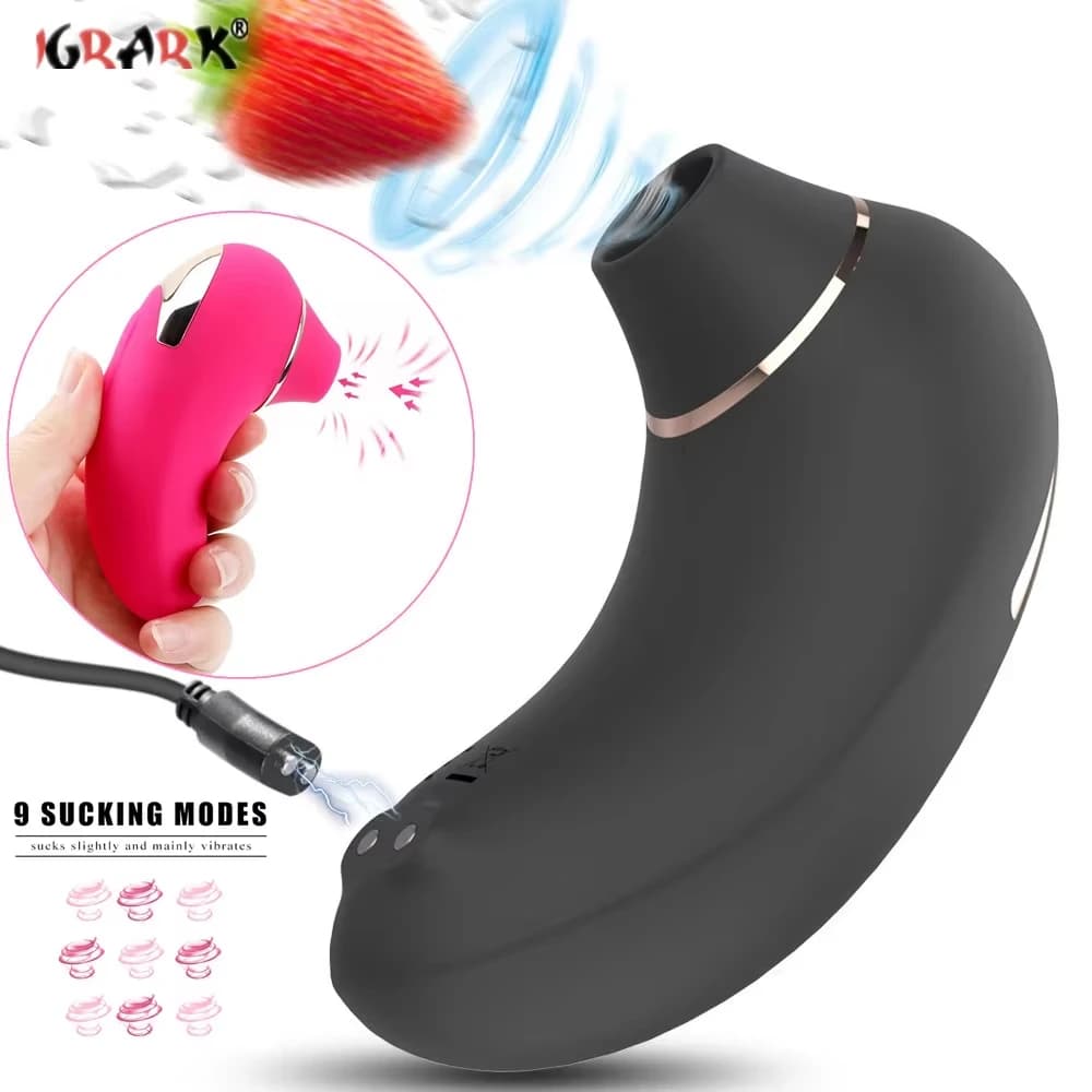 Rechargeable silicone oral simulation clitoral and nipple stimulator - thumbnail 3