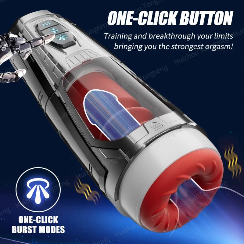 Automatic male masturbator with vibration and suction - thumbnail 4