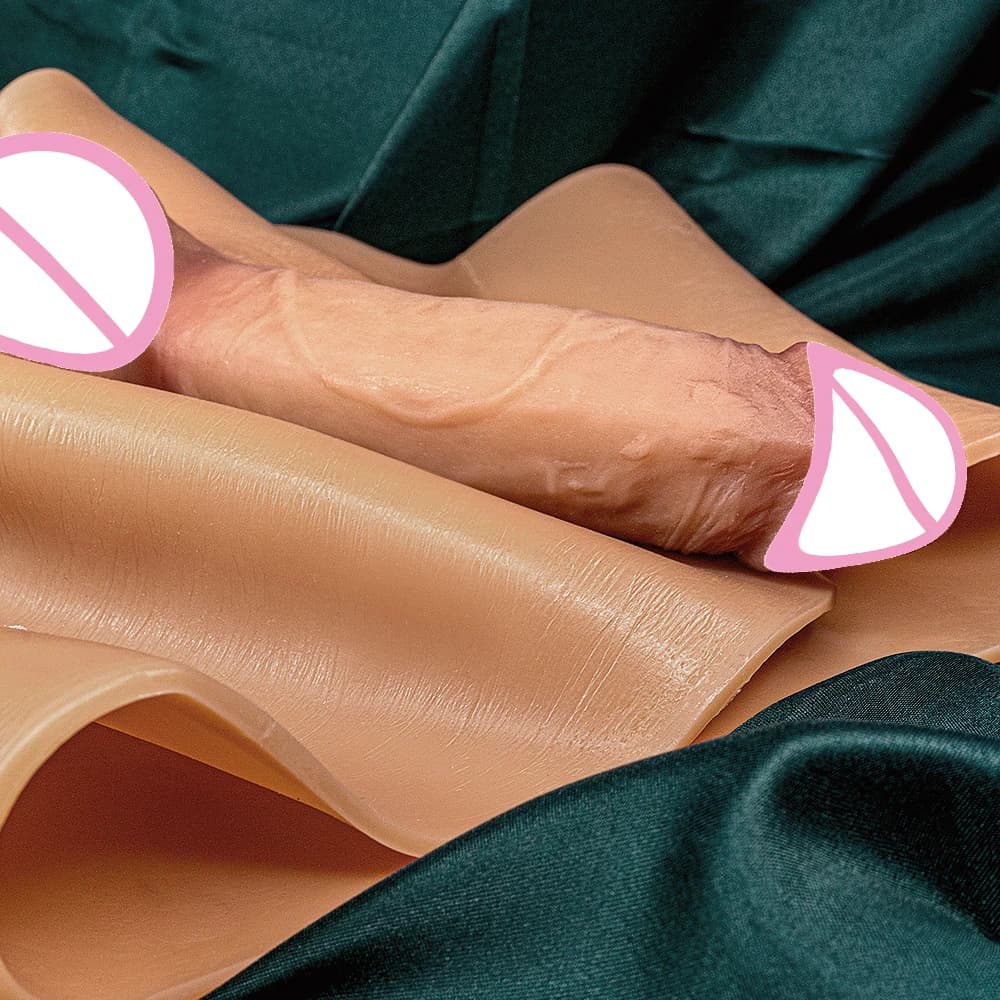 Realistic silicone strap-on dildo with suction base - thumbnail 4