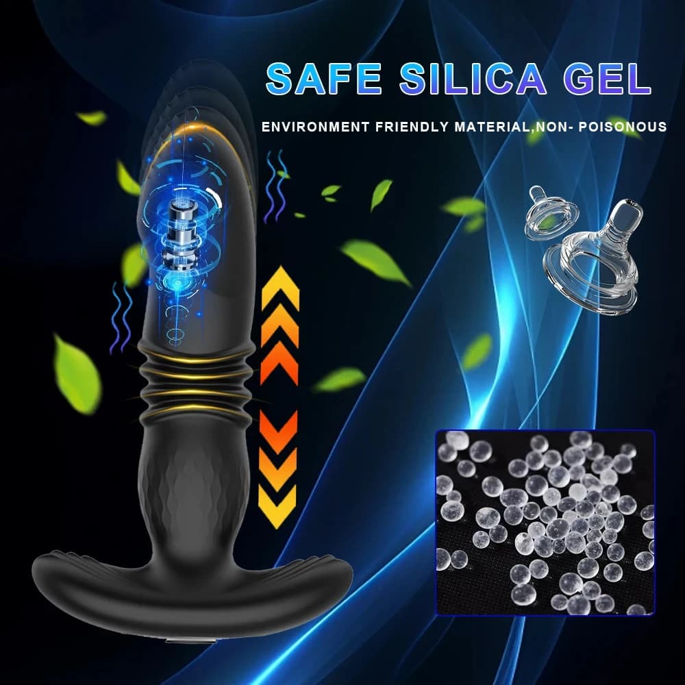 Telescopic prostate massager with remote control and ten vibration speeds - thumbnail 4