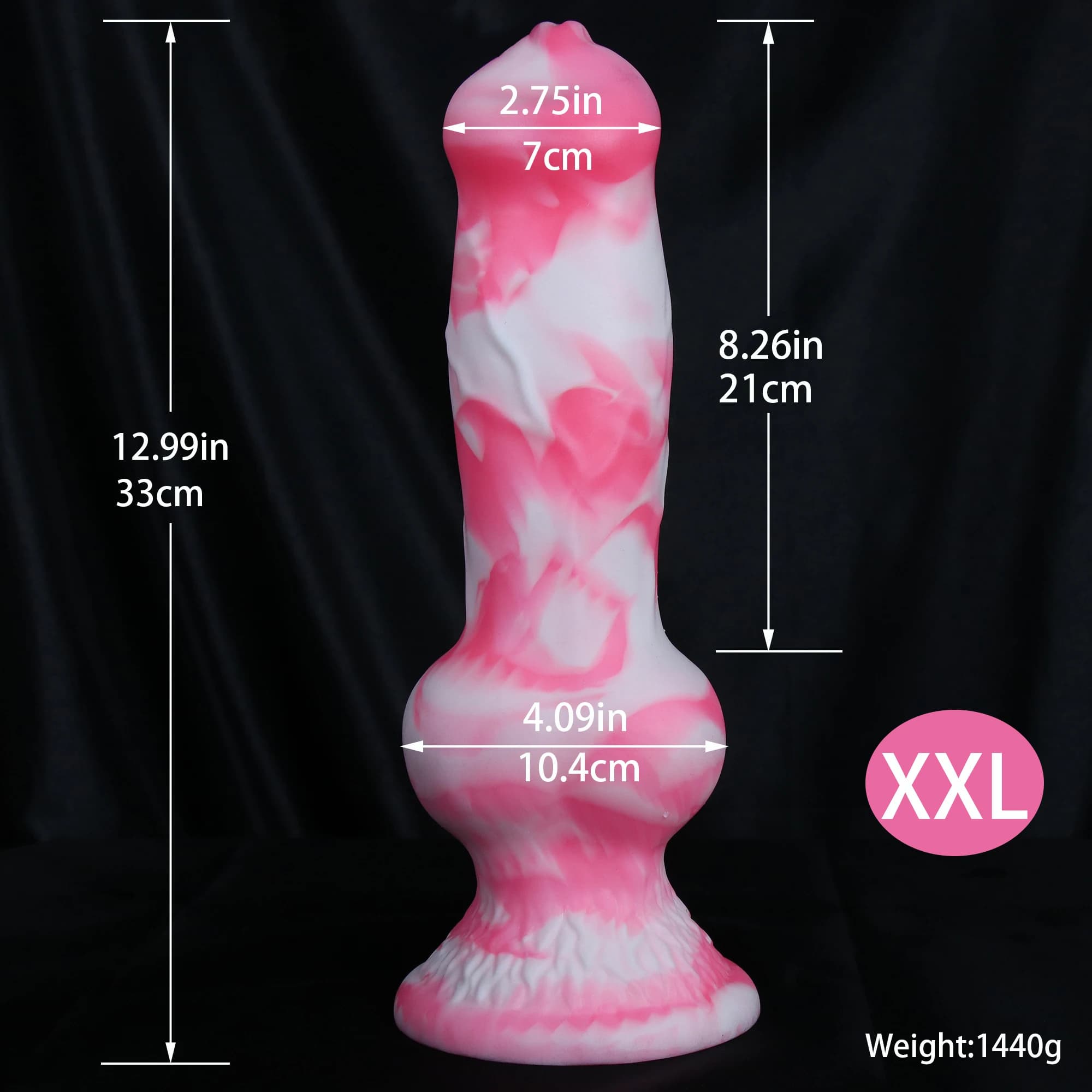 Large realistic silicone dildo with suction base - thumbnail 4