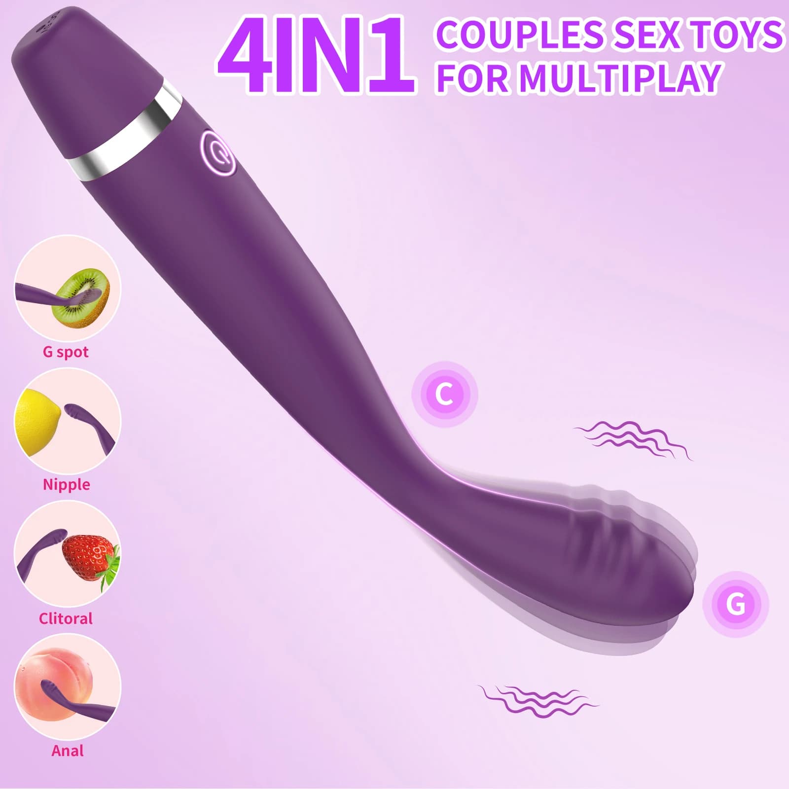 Finger style dual stimulation clitoral and G-spot vibrator - thumbnail 3