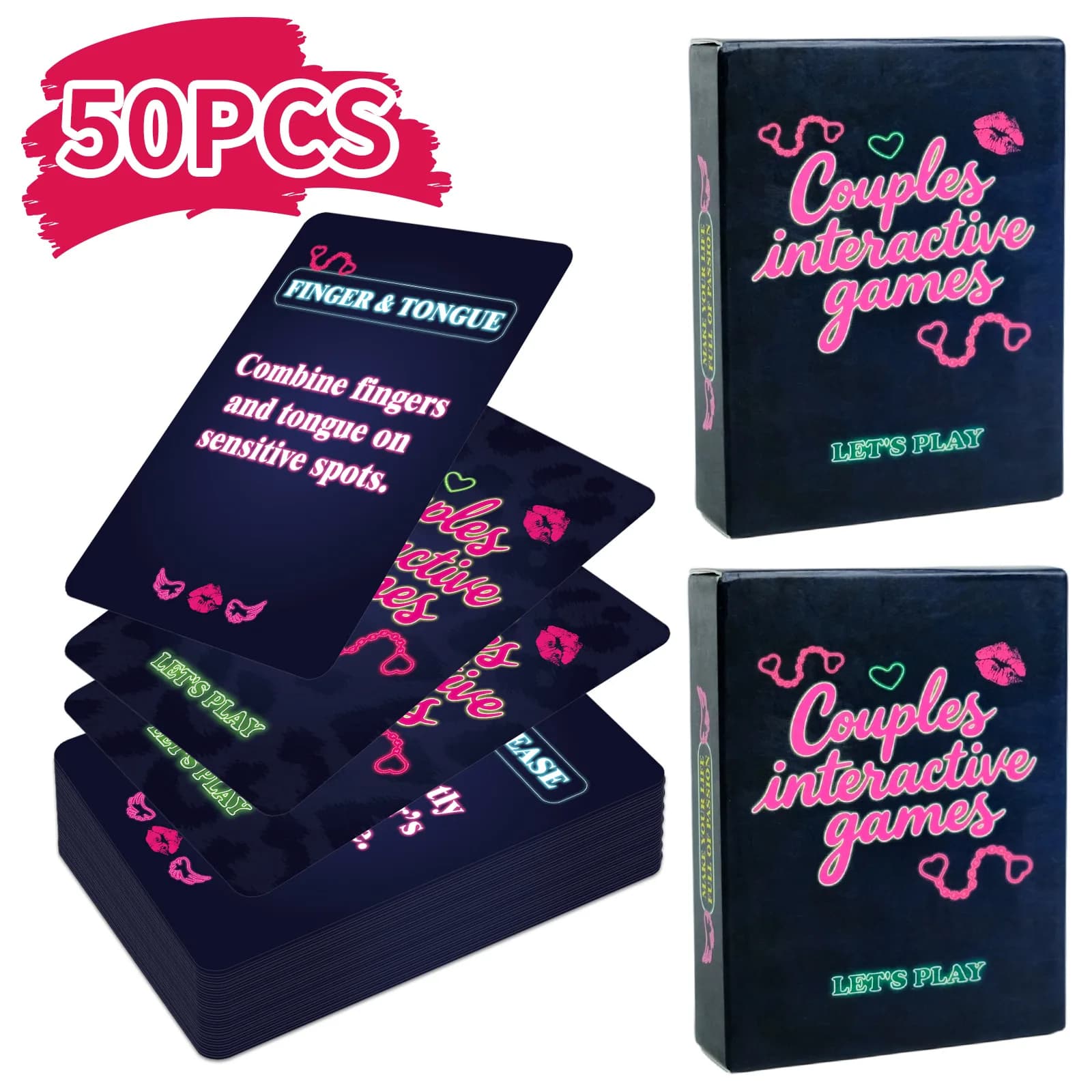 English version couple game cards for adult entertainment - thumbnail 2