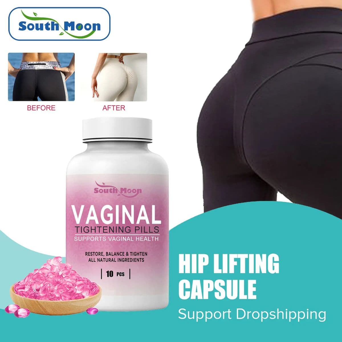 Hip Lifting Capsule Tightening Warping Buttock Prevents Sagging Collapse Sexy Butt Enlargement Plump Hip Fats Women Body Shaping - thumbnail 4