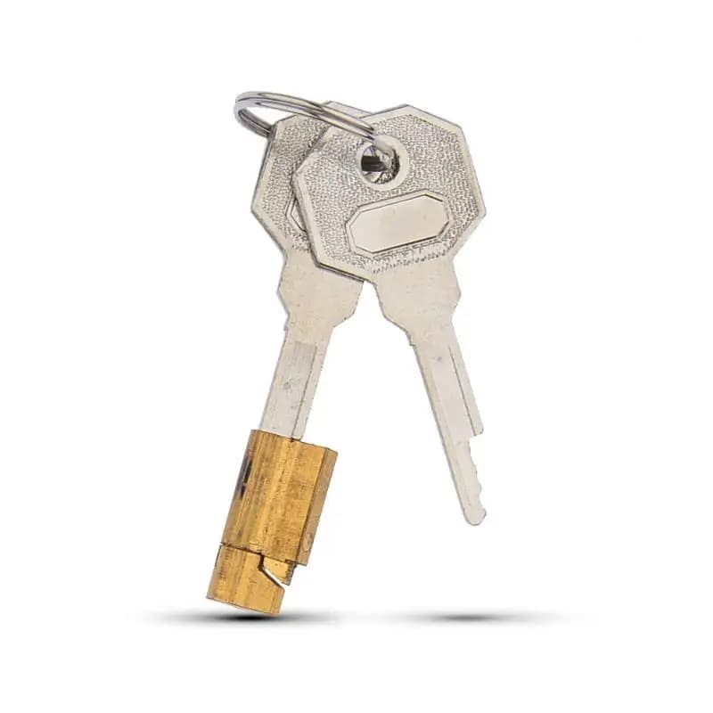 Metal chastity lock and key pendant set - thumbnail 5