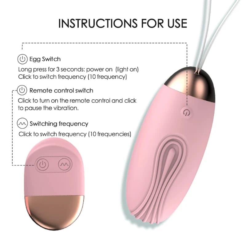 Wireless remote control vibrating egg with ten speeds - thumbnail 5