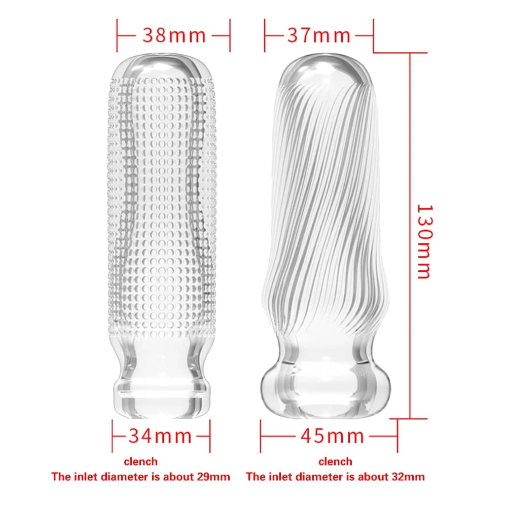 textured male masturbation cup with soft internal channel - thumbnail 6