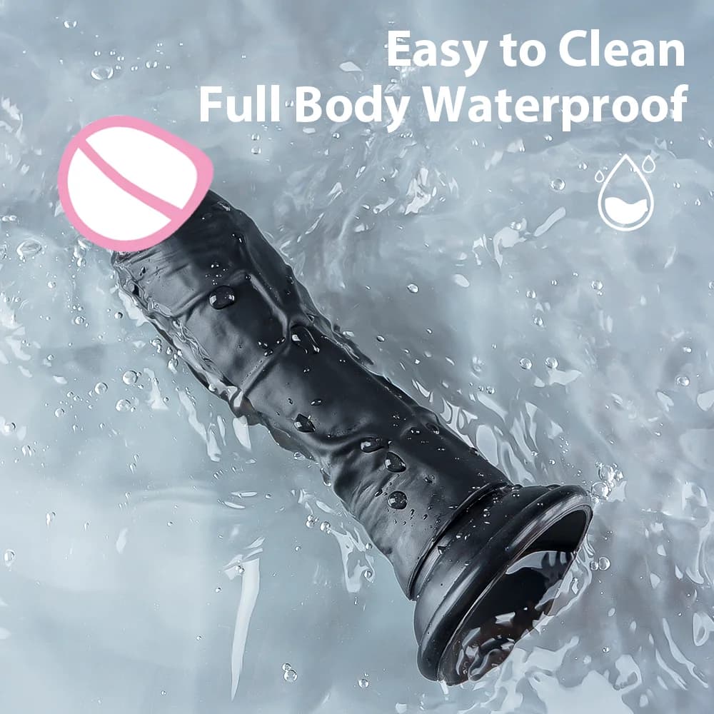 Realistic silicone dildo with suction base - thumbnail 5