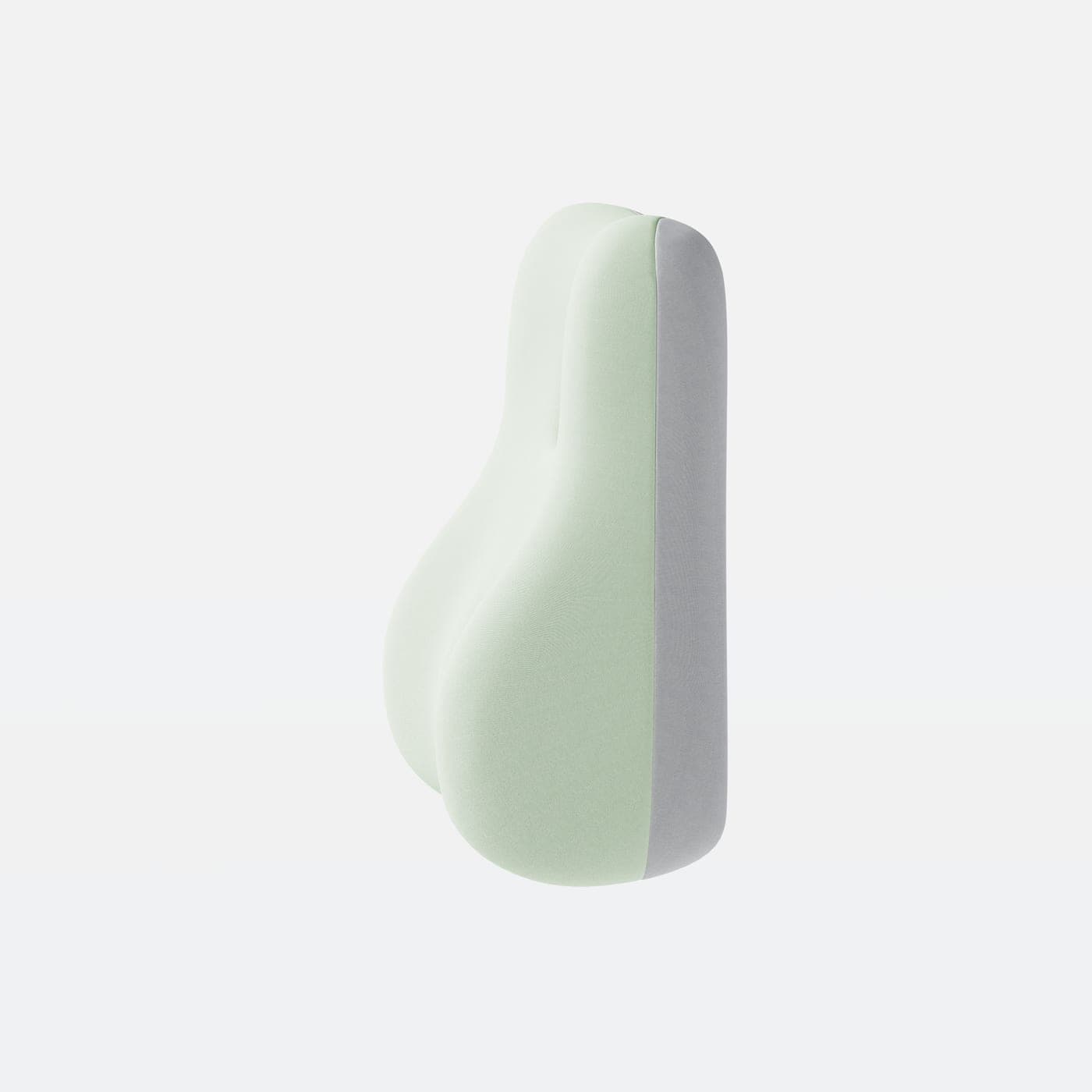 Ergonomic Couples Pillow with Cut-out, Green Grey - thumbnail 4
