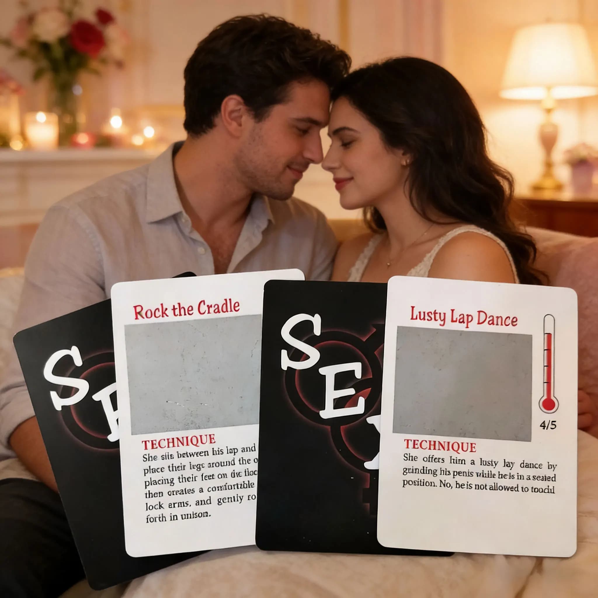 Couple erotic game scratch cards with various sexual positions - thumbnail 4