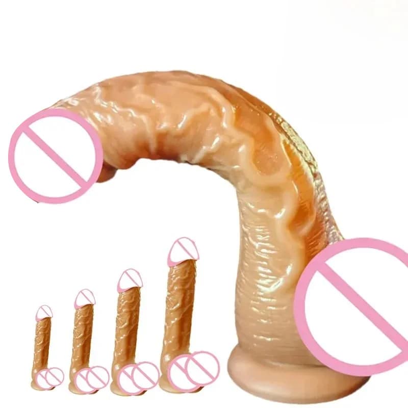 Large realistic dildo with suction base - image 1