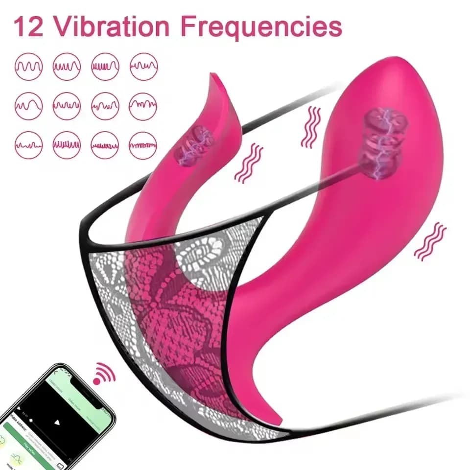 Wearable panties vibrator with dual stimulation - thumbnail 2