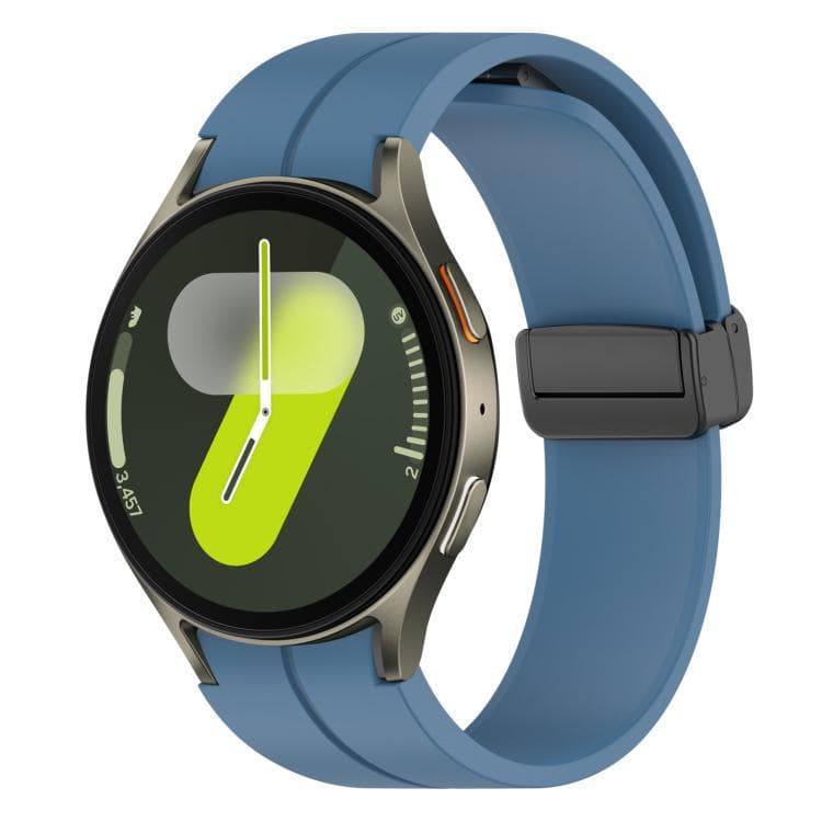 Folding Magnetic Black-clasp Silicone Watch Strap - thumbnail 4