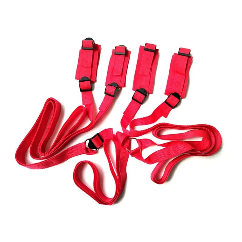 Adjustable bondage restraint set with cuffs and straps - thumbnail 5