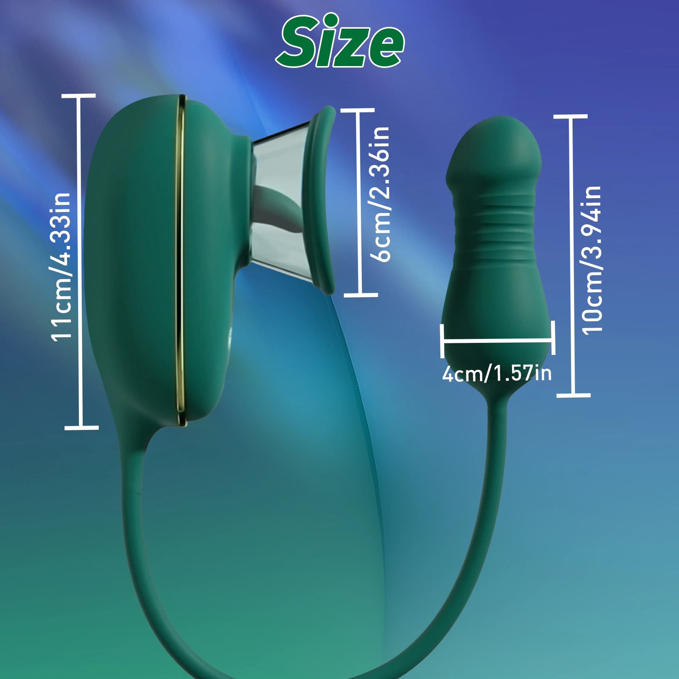 Three in one thrusting, licking, and sucking toy - thumbnail 4