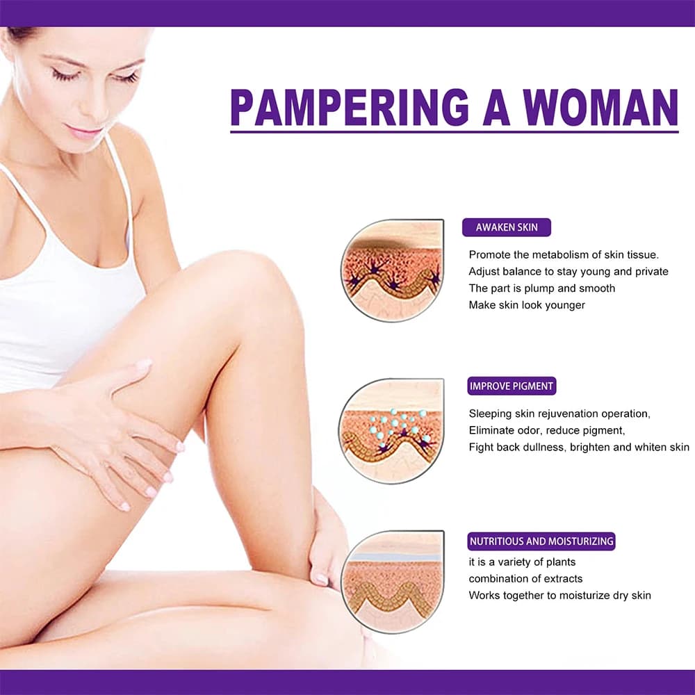 Whitening Cream Private Parts Underarm Bleaching Serum Whiten Butt Knee Brighten Inner Thigh Intimate Parts Dark Remove - thumbnail 6