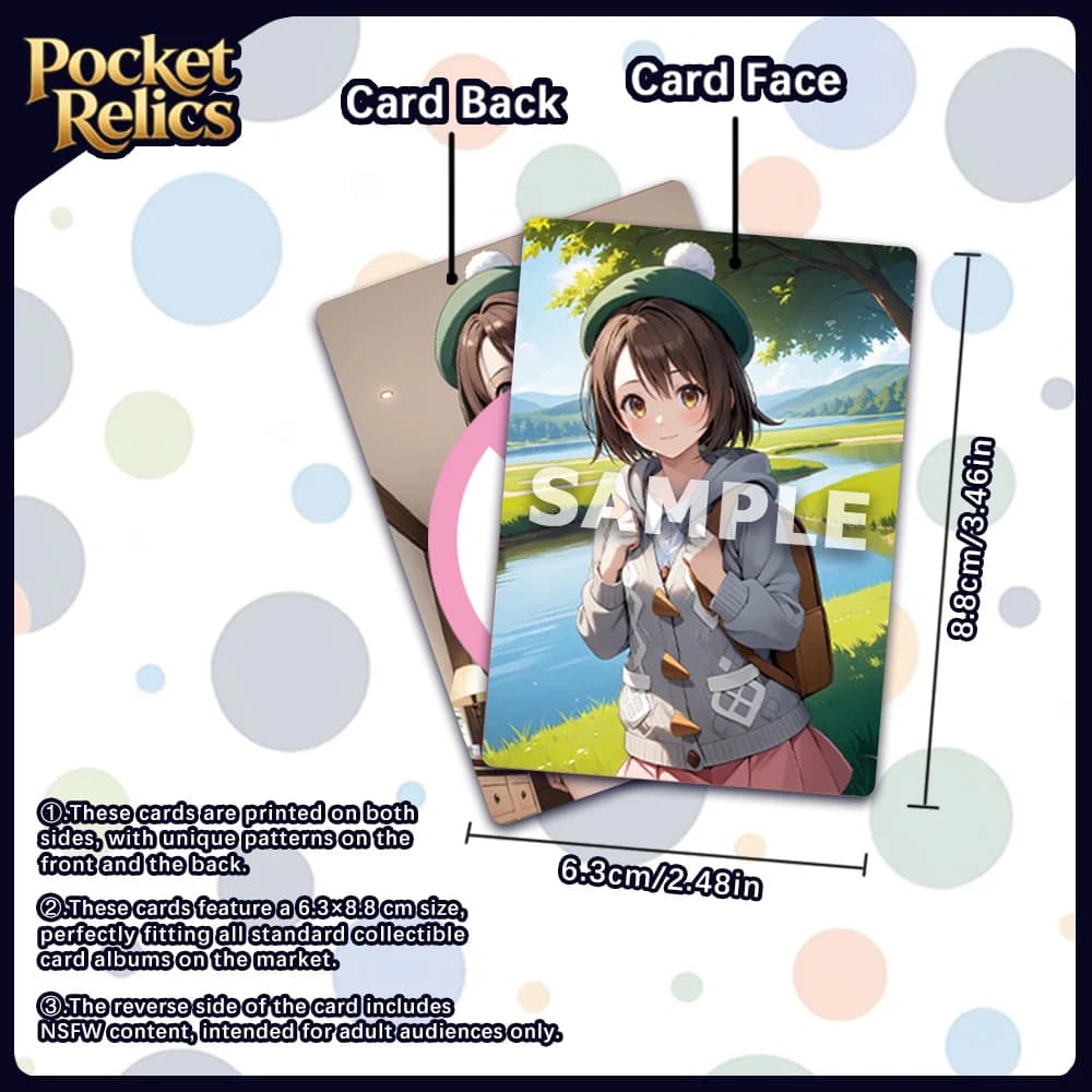 Collectible anime art cards with double-sided adult artwork - thumbnail 2