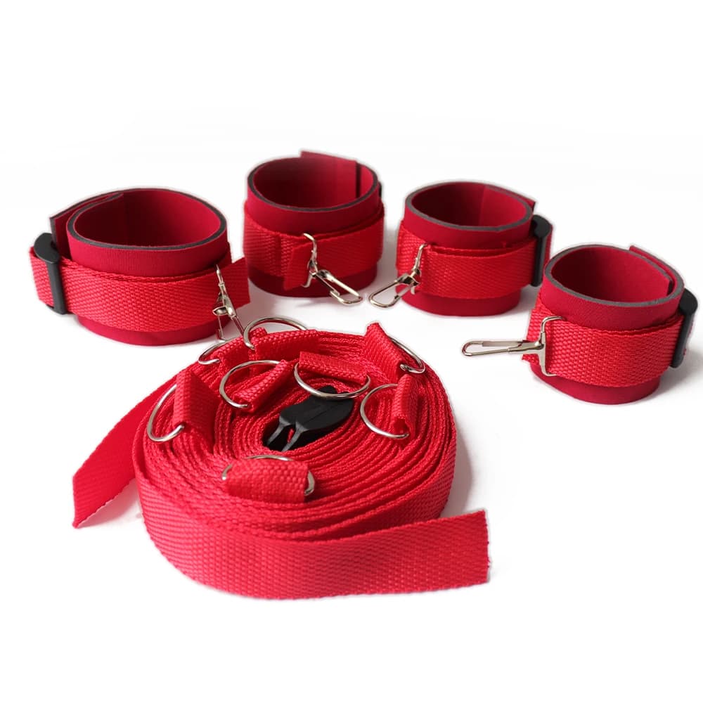Adjustable nylon bondage handcuffs for couples - thumbnail 4