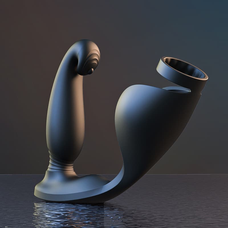 Ergonomic Prostate Massager, 9 Modes - thumbnail 3