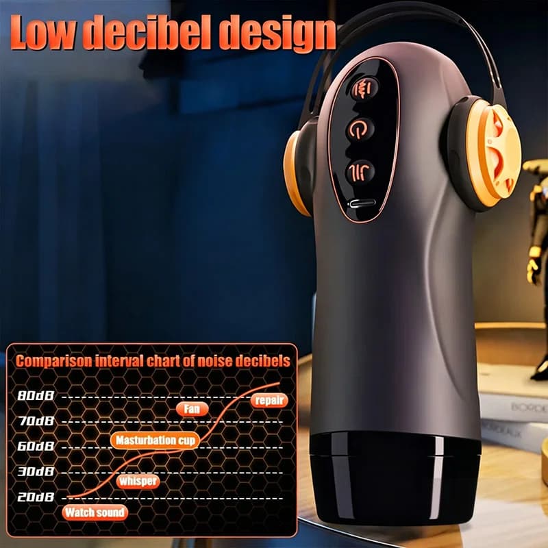 Automatic male masturbator cup with heating and thrusting - thumbnail 2