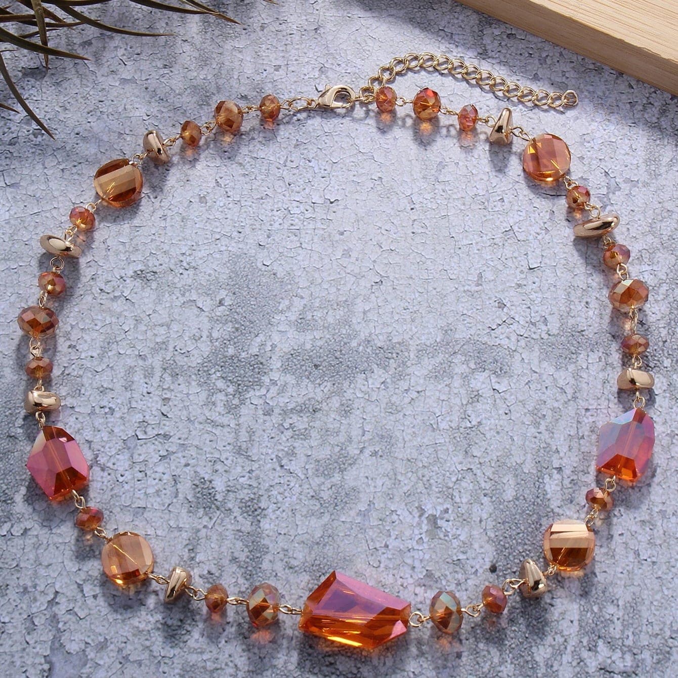 Crystal Pendant Couples' Necklace - thumbnail 5