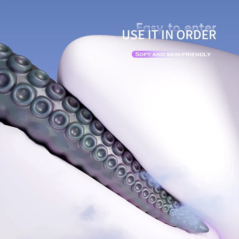Tentacle shaped vibrating anal plug with beads - thumbnail 5
