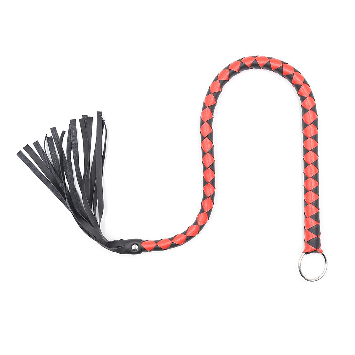 Braided Leather Flogger - thumbnail 4