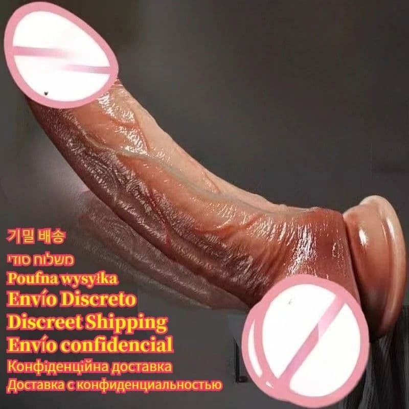 Super Realistic Long dildo Anal Plug with Suction Cup Big Penis Butt Plug Long Dick Sex Toys for Women men Phallus Anal Dilator - thumbnail 9