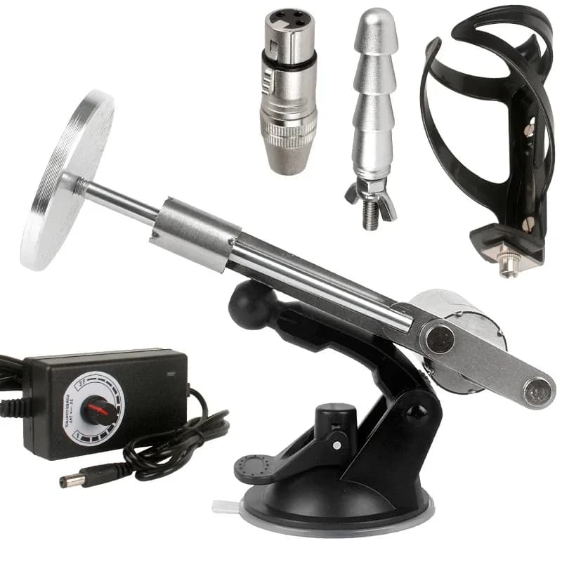 Telescopic linear actuator sex machine with suction cup - thumbnail 2