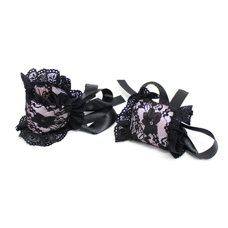 Lace Blindfold and Cuffs Set - thumbnail 6