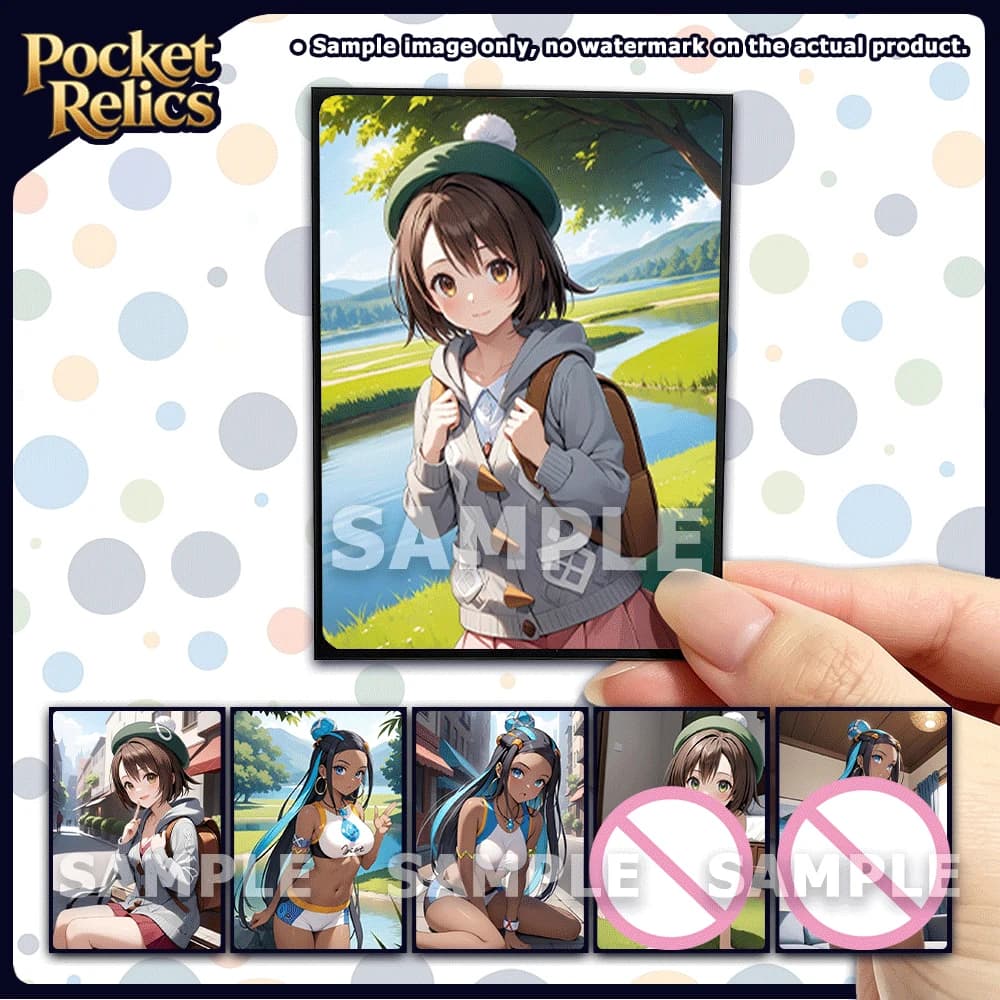 Collectible anime art cards with double-sided adult artwork - image 1