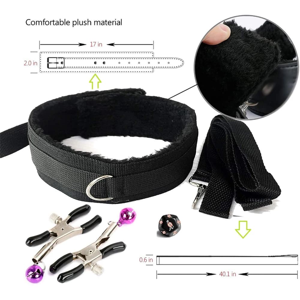 BDSM coupling kit with restraints and plug - thumbnail 5