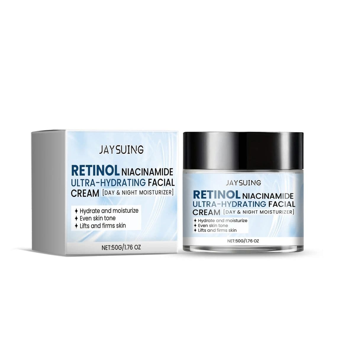 Hydrating Face Moisturizer with Niacinamide Hyaluronic Acid Retinol Repair Skin Barrier Day Night Long-Lasting Hydration Cream - thumbnail 2