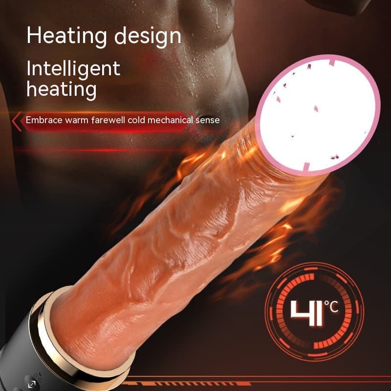 Heated Thrusting Realistic Dildo, Baseball-Bat Case - thumbnail 9