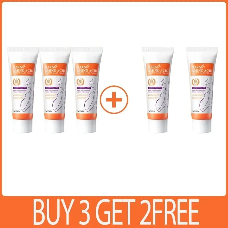 Stretch Marks Removal Cream Light Lines Postpartum Obesity Pregnancy Powerful Fast Absorption - thumbnail 2