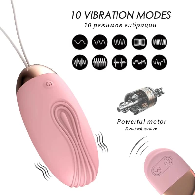 Wireless remote control vibrating egg with ten speeds - thumbnail 4