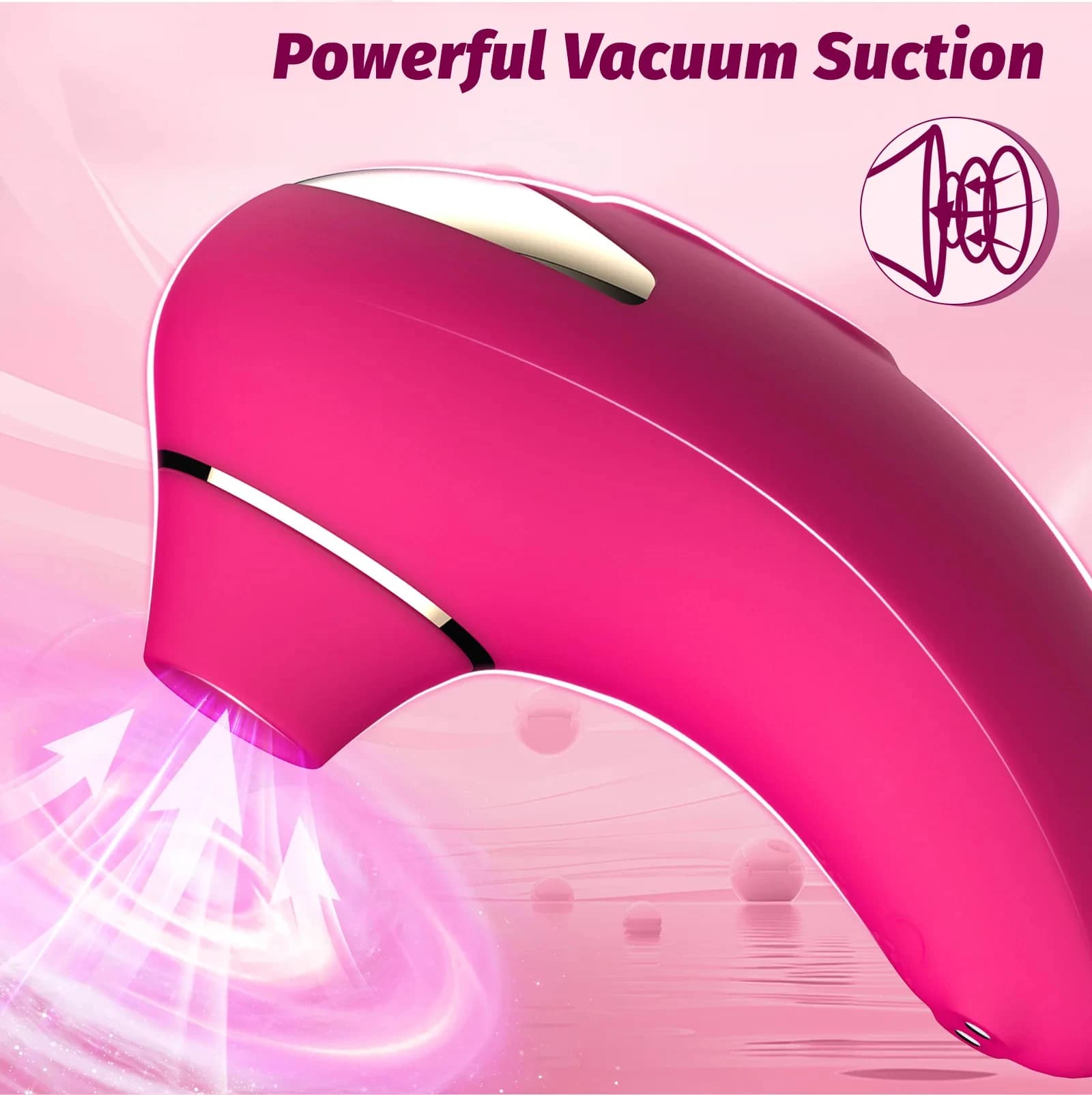 Rechargeable silicone oral simulation clitoral and nipple stimulator - thumbnail 4