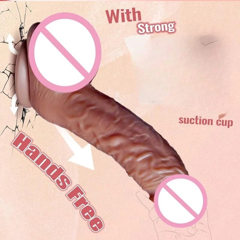 Large realistic dildo with suction base - thumbnail 3