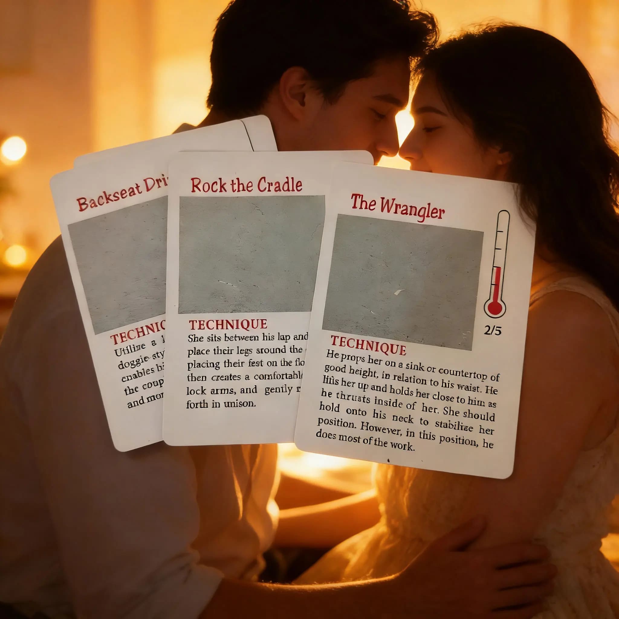 Couple erotic game scratch cards with various sexual positions - thumbnail 5