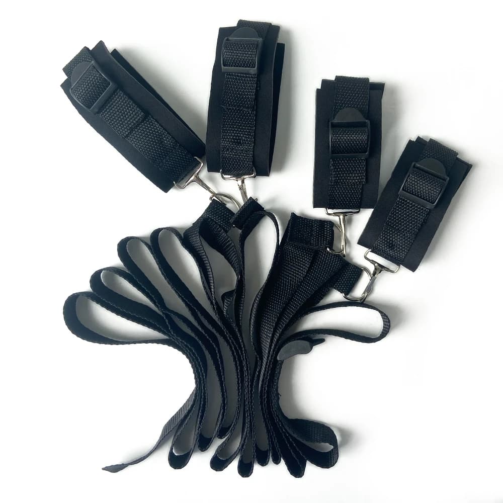 Adjustable nylon bondage handcuffs for couples - thumbnail 5